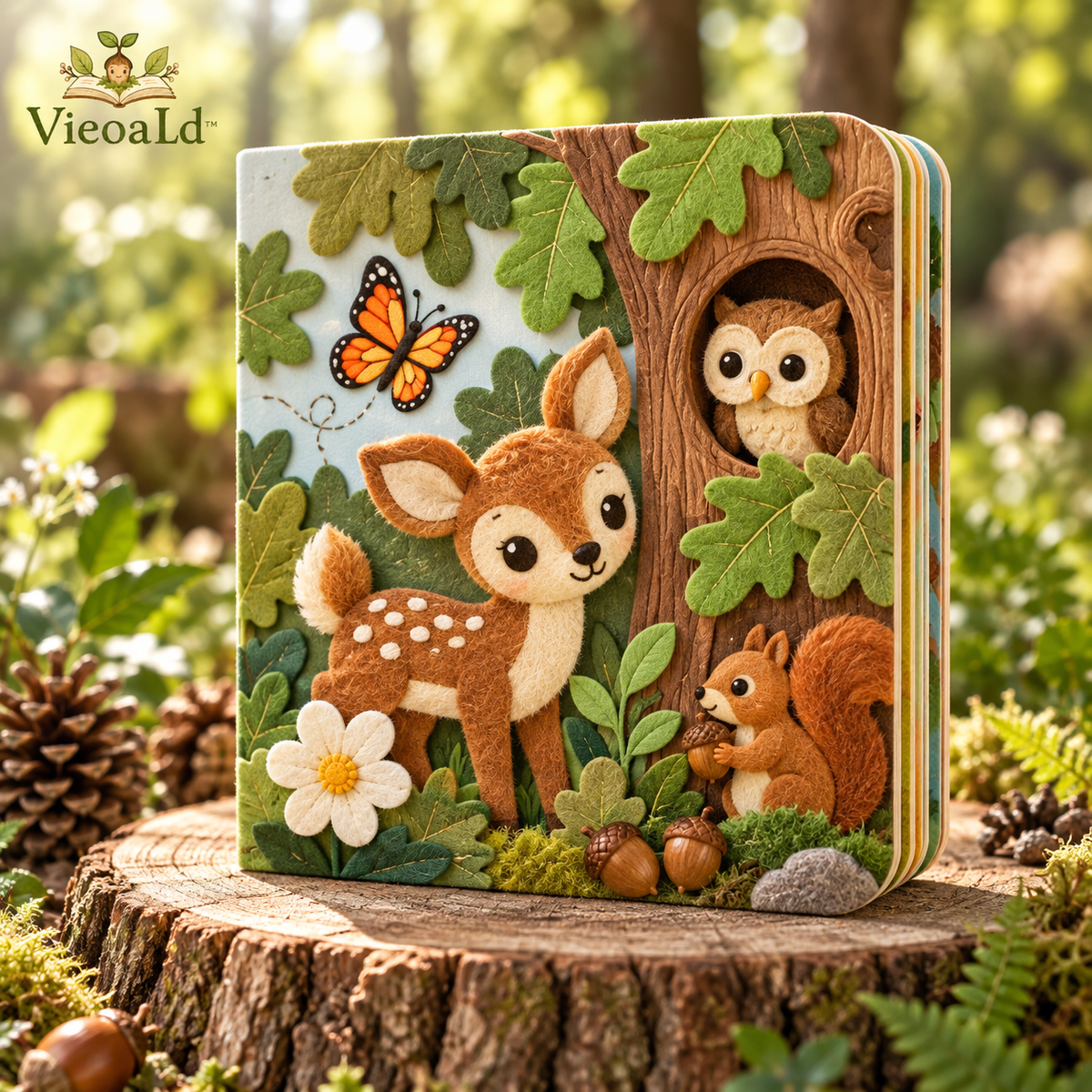VieoaLd™ Woodland Friends Tactile Board Book