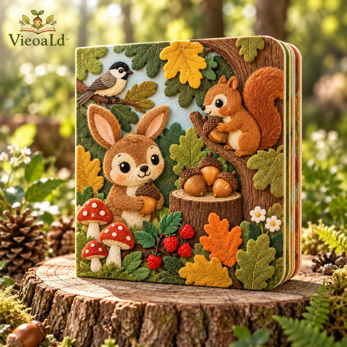 VieoaLd™ Acorn Counting Tactile Board Book