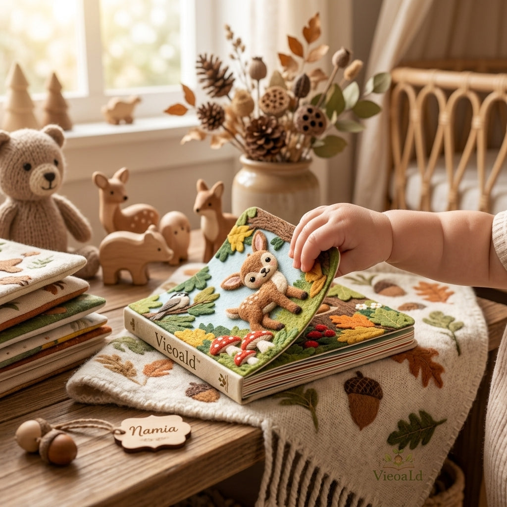 VieoaLd™ Acorn Counting Tactile Board Book