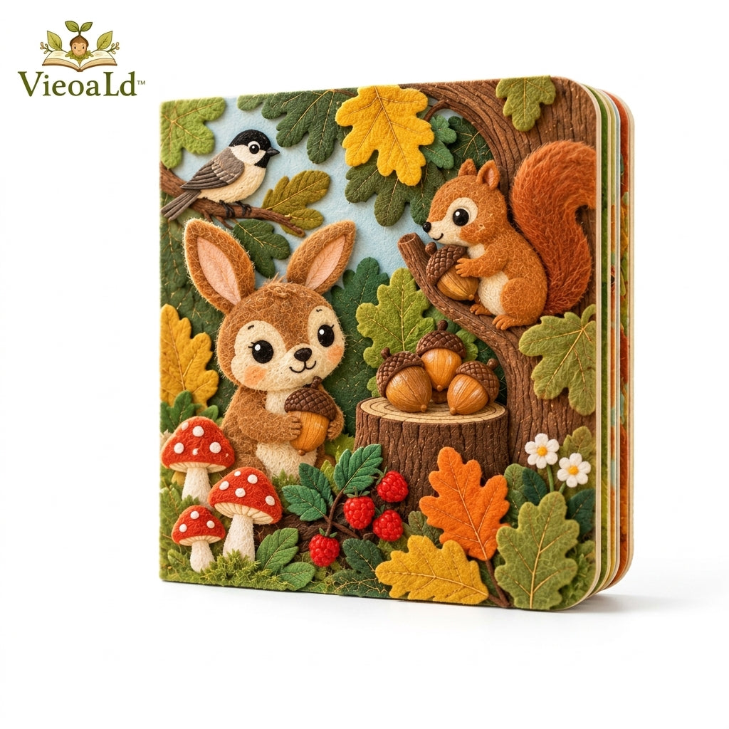 VieoaLd™ Acorn Counting Tactile Board Book