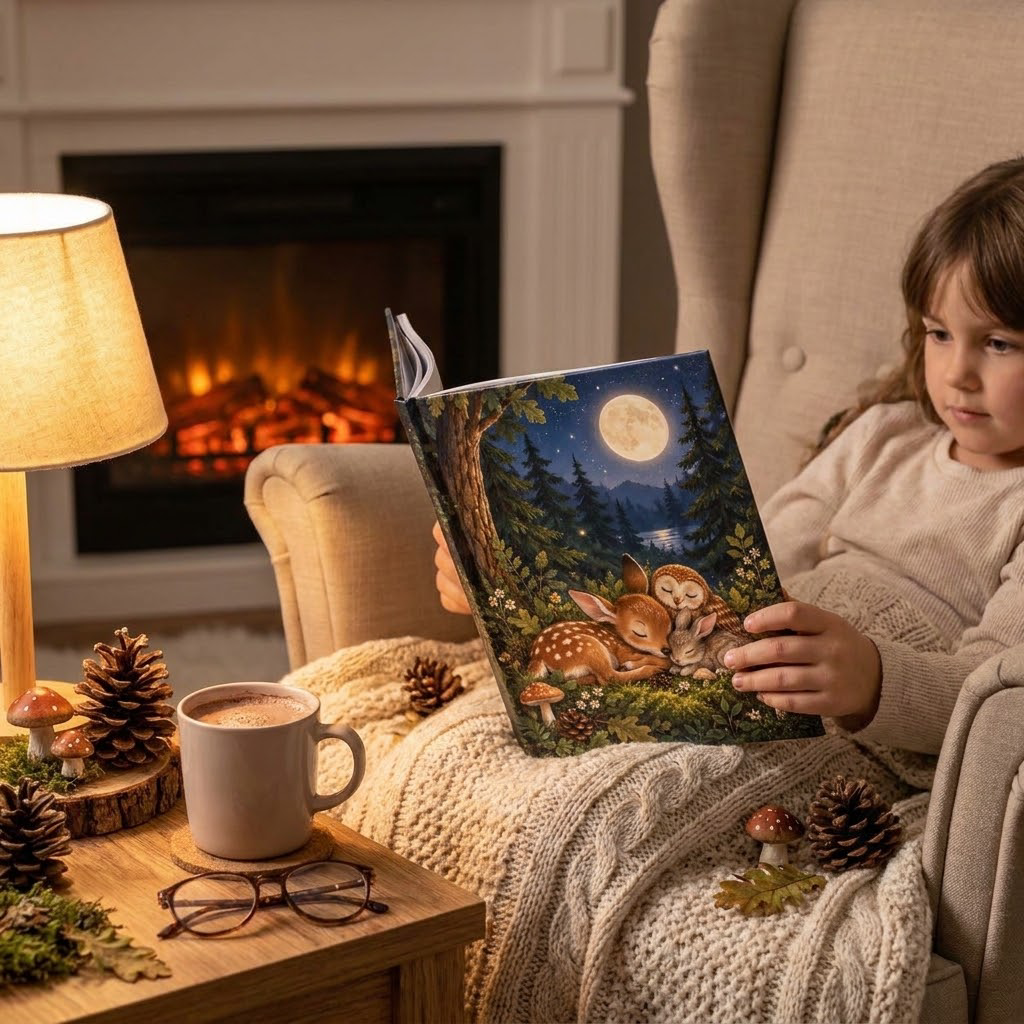 VieoaLd™ Moonlit Forest Friends Bedtime Storybook
