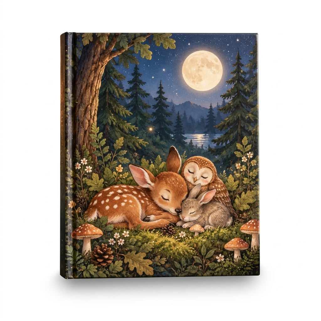 VieoaLd™ Moonlit Forest Friends Bedtime Storybook