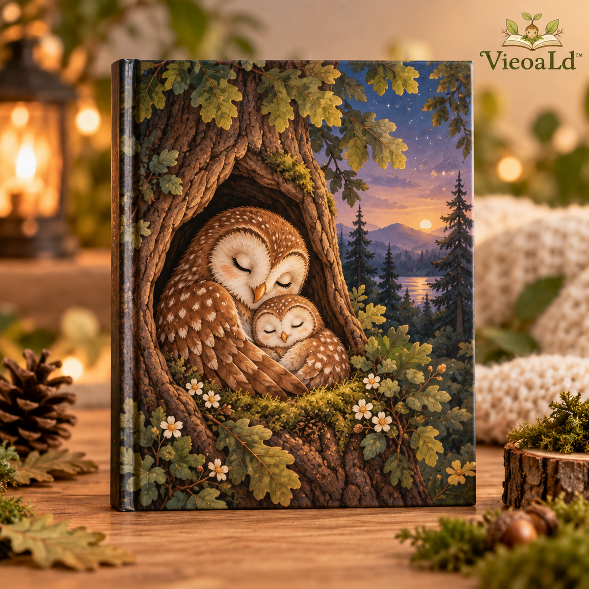 VieoaLd™ Owl & Little One Twilight Storybook