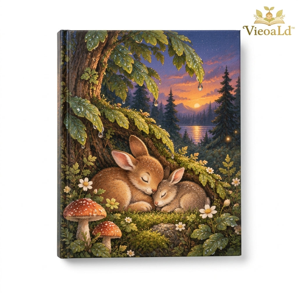 VieoaLd™ Rainy Forest Bunny Bedtime Storybook