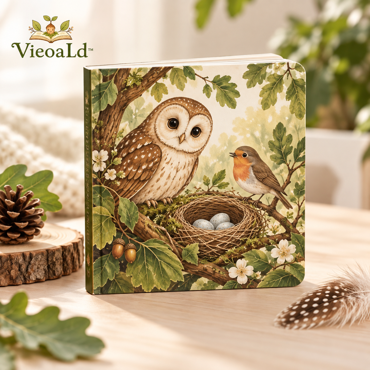 VieoaLd™ Woodland Birds & Nests Board Book