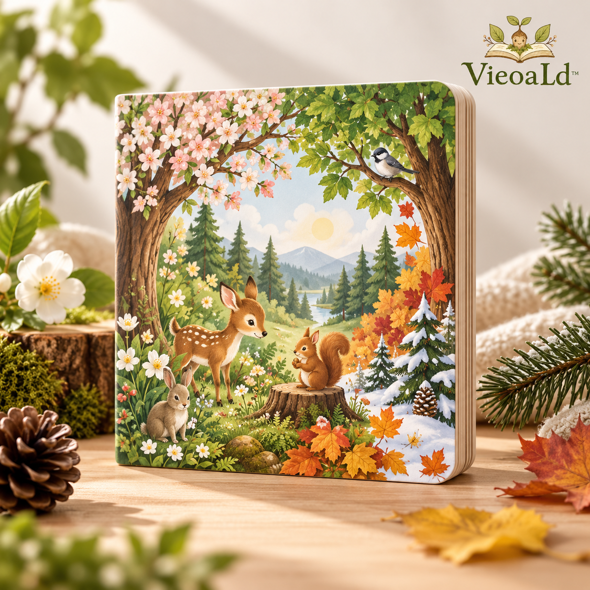 VieoaLd™ Four Seasons in the Forest Board Book