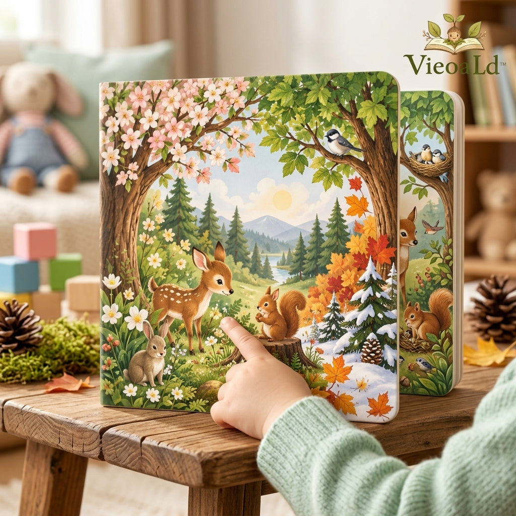 VieoaLd™ Four Seasons in the Forest Board Book