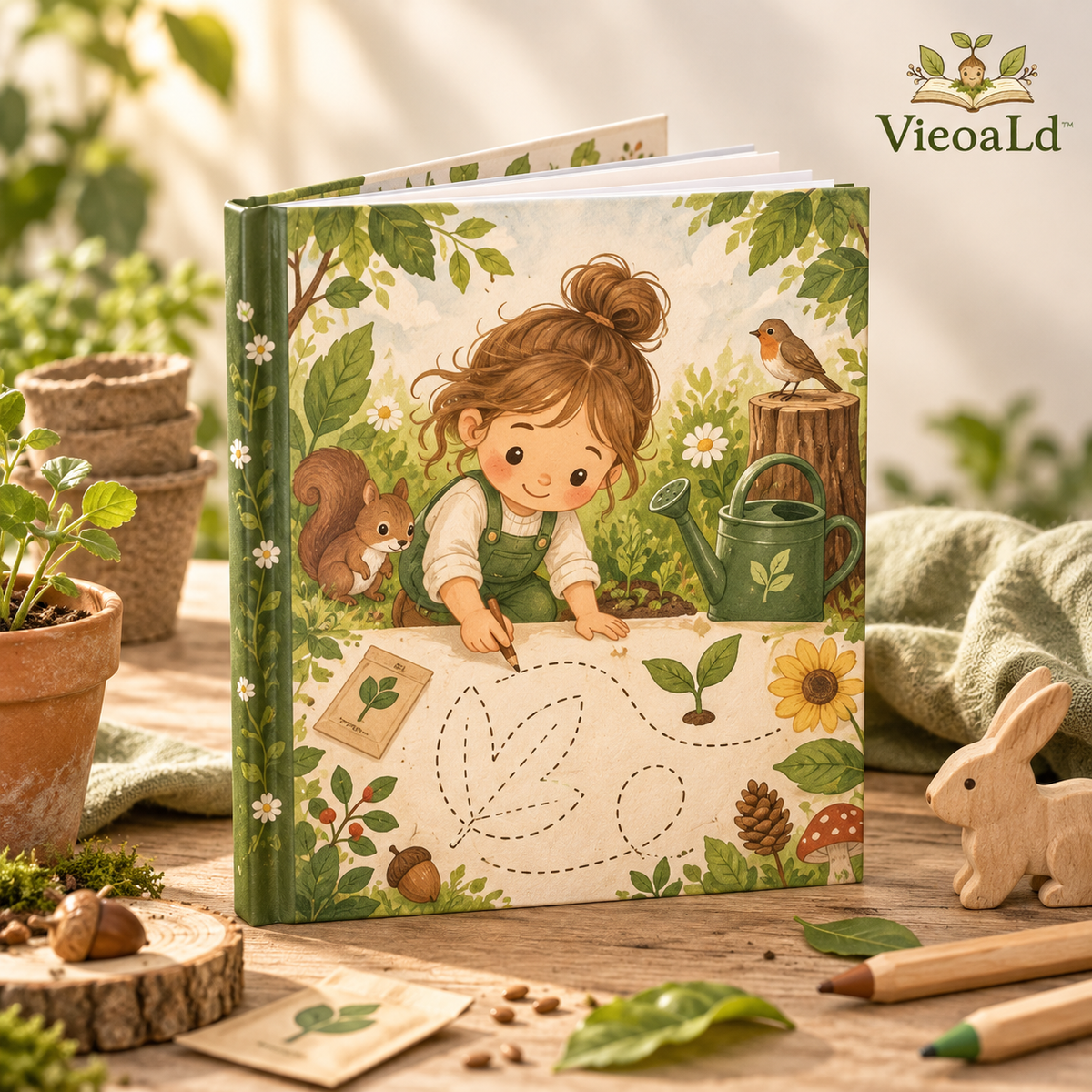 VieoaLd™ Little Gardener Tracing Activity Book