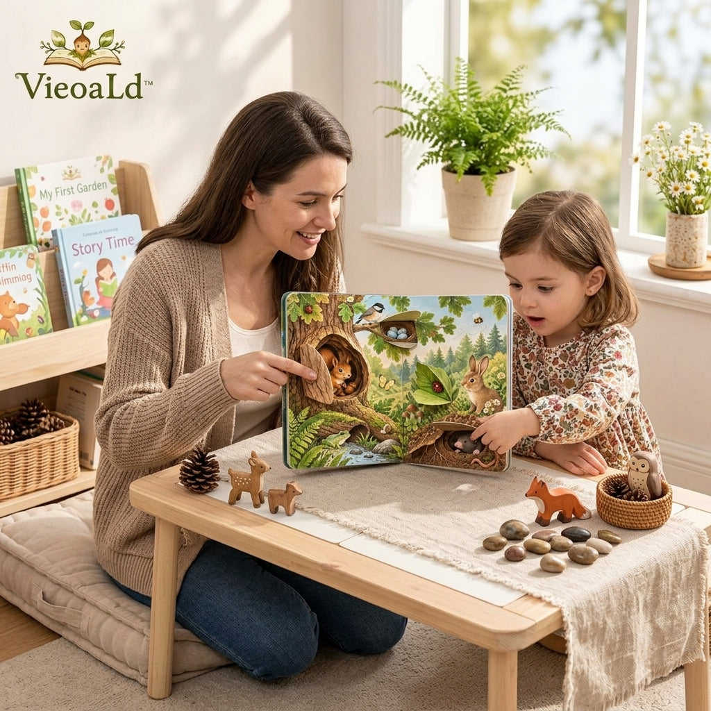 VieoaLd™ Hidden Homes Lift-the-Flap Nature Book
