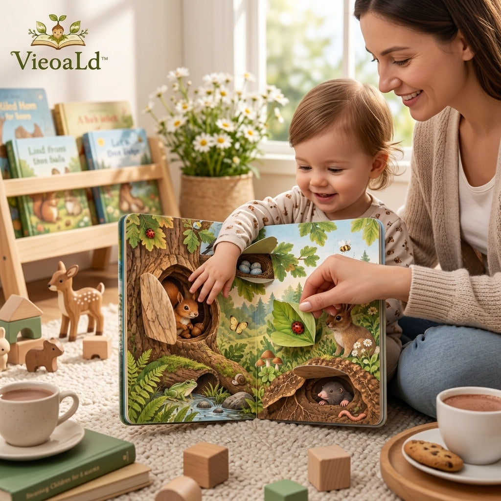 VieoaLd™ Hidden Homes Lift-the-Flap Nature Book